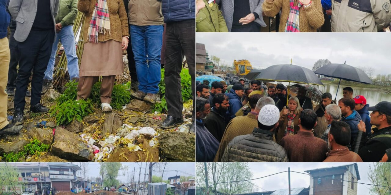DC Bandipora reviews Semi Ring Road works at Sumbal, Assesses subsidence in Hajin & Chandergir areas