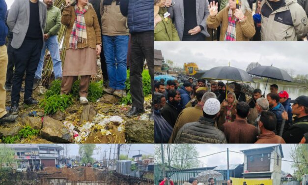 DC Bandipora reviews Semi Ring Road works at Sumbal, Assesses subsidence in Hajin & Chandergir areas